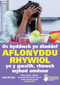 Aflonyddu rhywiol yn dweud dim poster 1